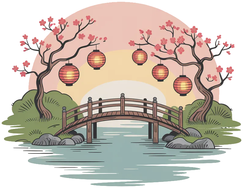 Japanese learning illustration